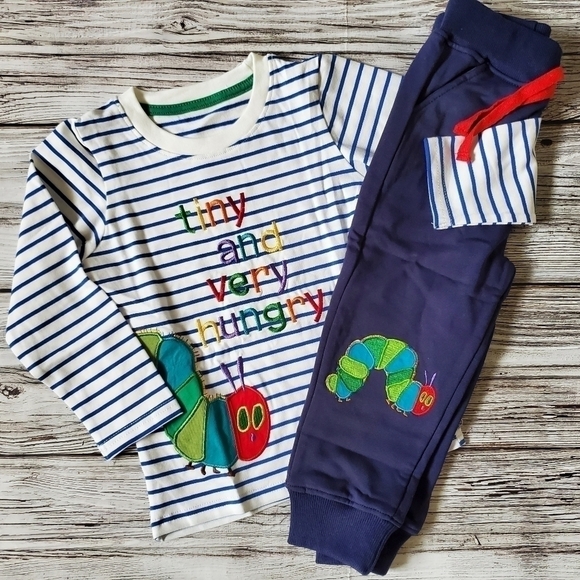Eric Carle The Very Hungry Caterpillar Embroidered Top and Pants Set - Picture 6 of 10